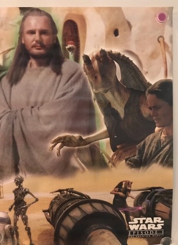Star Wars Episode 1 Poster Die dunkle Bedrohung 17x22 Jar Jar Binks 1999 Taco Bell - Bild 3 von 7