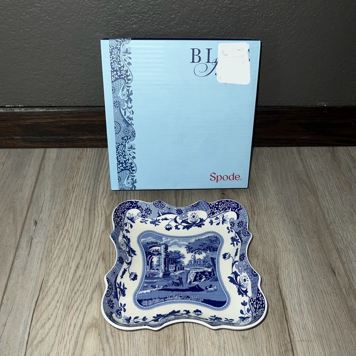 NIB Spode Blue Italian Devonia Tray 19 cm, in (blue and white