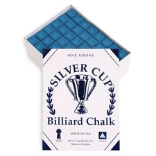 SILVER CUP Pool cue Billiard Premium CHALK - ONE GROSS - 144 PCS