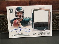 National Treasures Autograph Rookie Jersey Eagles Matt Barkley 31/99  2013