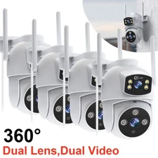 4 Packs 6MP Wireless CCTV Camera 2K Dual Lens WiFi Home Security Camera System