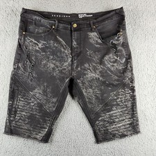 Sean John Men's Size 40 Denim Cut Off Shorts Black 13" Inseam Jorts