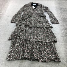 The Shirt By Rochelle Behrens Dress Womens Small The LIa Dress Black Floral