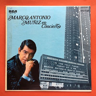 Marco Antonio Muniz Concierto Madison Square Garden RCA VICTOR Puerto Rico MINT-