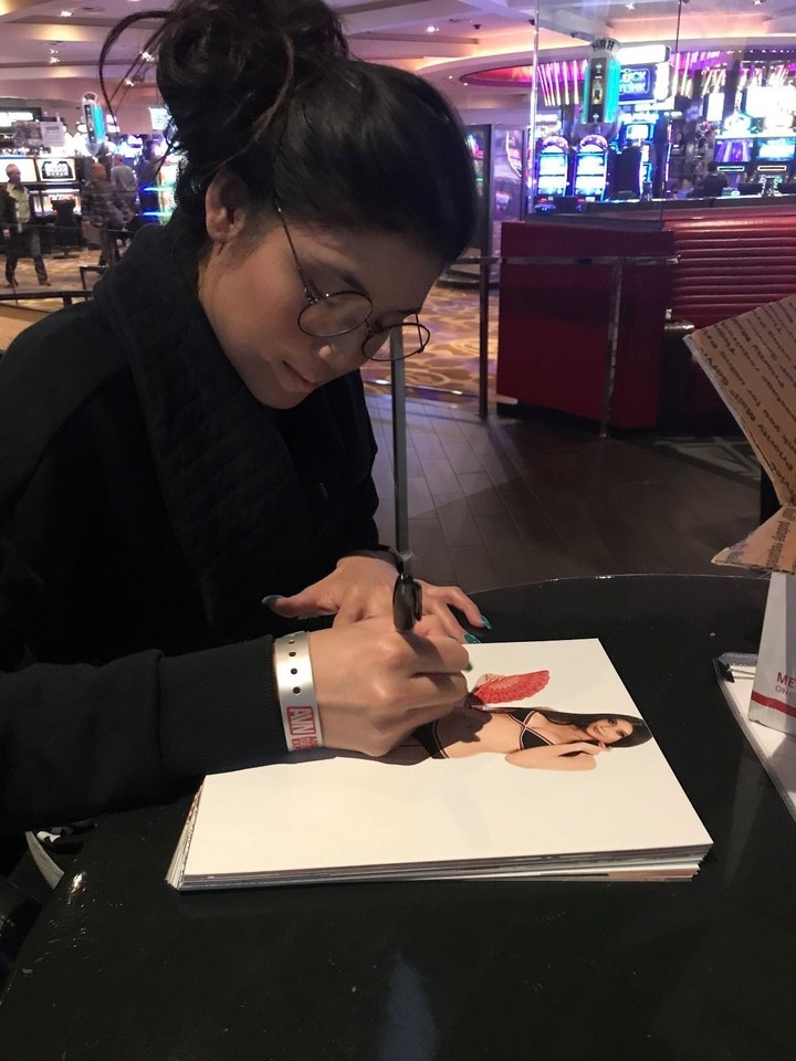 Brenna Sparks NUDE Super Sexy Hot Adult Model Signed 8x10 Photo COA