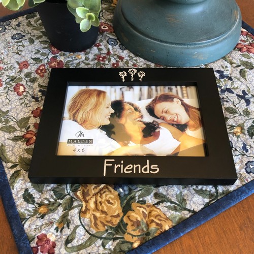 NEW Malden Black Wooden Photo Frame 4" x 6" Friends NIP - Picture 3 of 11