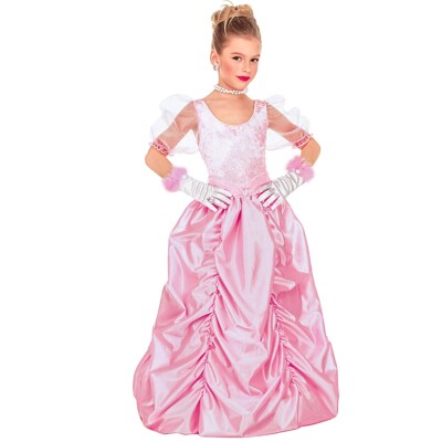 KARNEVAL FASCHING KOSTÜM KINDER PRINZESSIN PAMELA ROSA GR. 128 NEU