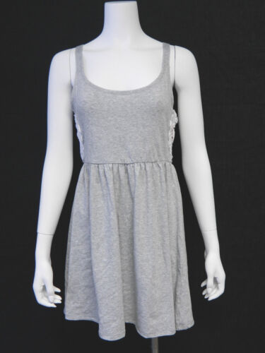 Miken Junior Medium Solid Heather Gray Scoop Neck Swimsuit Cover-Up M NWT