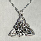 Chain Irish Jewelry New 20% Off Celtic Triangle Knots Necklace 20” Stainless