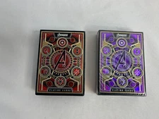 Marvel Avengers Theory 11 Purple And Red Cards Poker Size One New One Opened