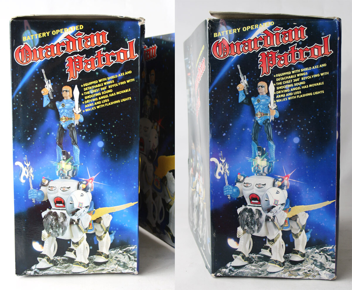 VINTAGE 1986 GUARDIAN PATROL ROBOT SECTAURS BLACKSTAR MOTU SON AI