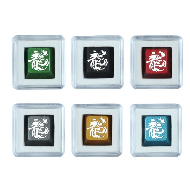 Unique Customizable Decorative Aluminum Keycaps for MX Mechanical Keyboards Enhance Your Typing Experience with Personalization