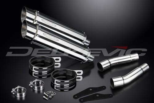 Ducati Monster 620 2002-2006 Slip On 14" Round Stainless Exhaust Muffler Kit - Picture 5 of 5