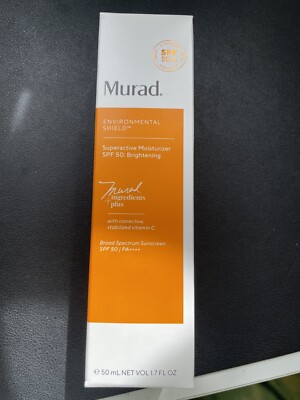 Murad Superactive Moisturizer SPF 50 Brightening 1.7 Oz Authentic  BNIB
