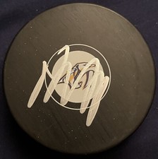 Roman Josi Autograph Signed Nashville Predators Logo Hockey Puck
