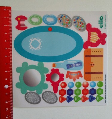 Aufkleber/Sticker: ello creation system - 2002 Mattel (25061680)