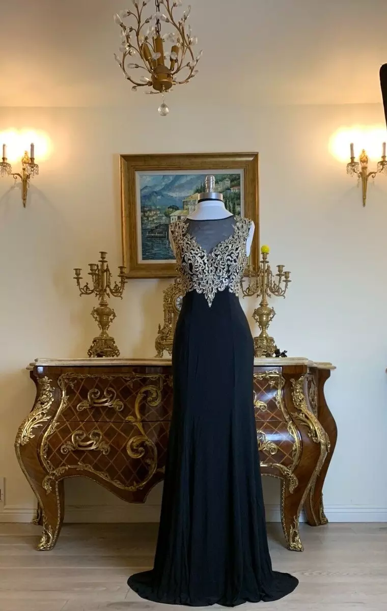 Sheer hotsell formal gown