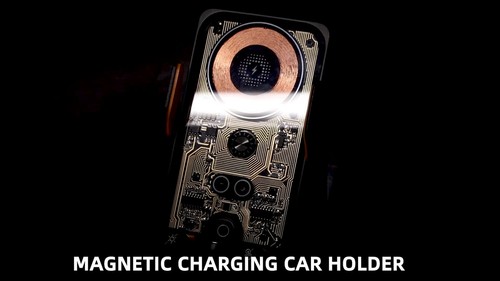 66W Fast Wireless Charging Car Charger Mount Automatic Clamping Car Phone Holder - Video 1 of 1