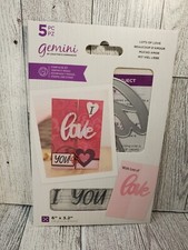 CSD1 Crafters Companion Gemini Lots Of Love Gatefold Card stamp  die set New