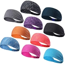 Workout Headbands for Women Men Sweatband Yoga Wide Headband Sports Sweat Bands