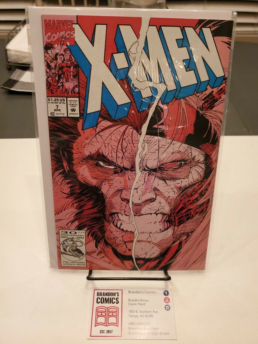 X-Men No. 7, April, 1992-Marvel Comics-Jim Lee Cover and Art-Omega