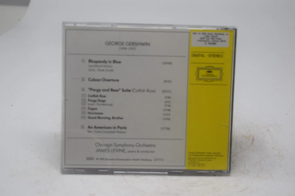 GEORGE GERSHWIN RHAPSODY BLUE An AMERICAN In PARIS - CD SEE DESCRIPTION - Image 2 of 2