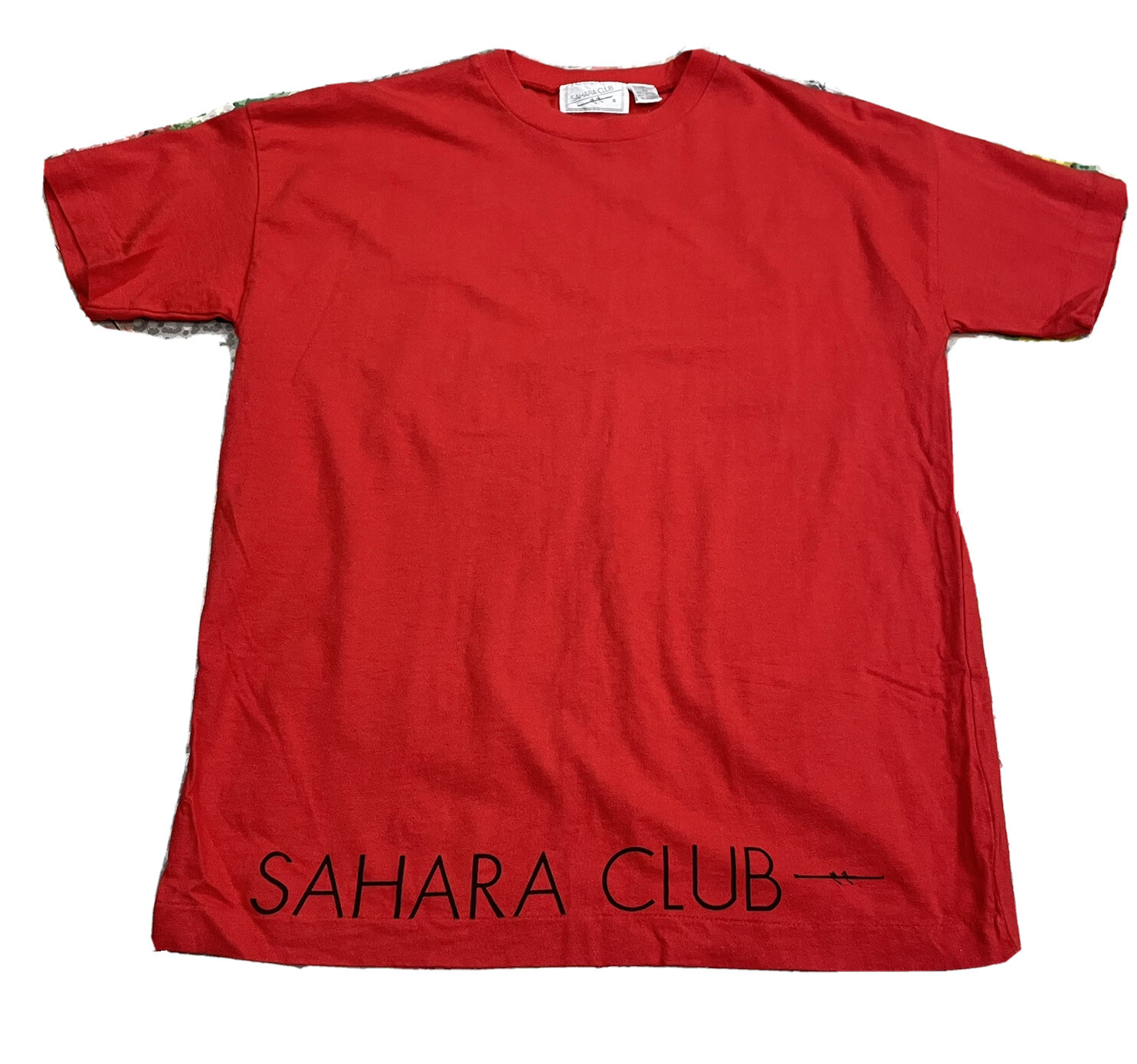 FILA T shirt vintage anni 90 Sahara Club rossa punto singolo unisex adulto piccola maglietta canottaggio