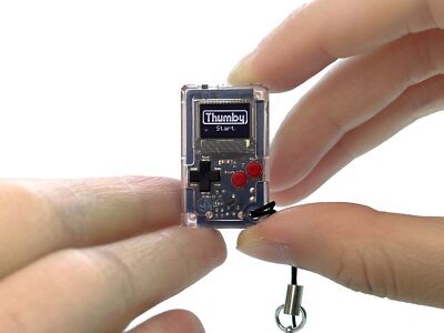 Tinycircuits Thumby Clear Small Game Machine Electronic Miniature Stem New FS