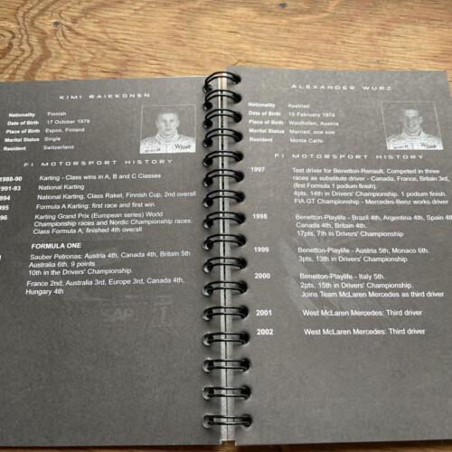 F1 West McLaren Mercedes 2002 Japanese Grand Prix Suzuka Ring Notebook for Media - Picture 2 of 3