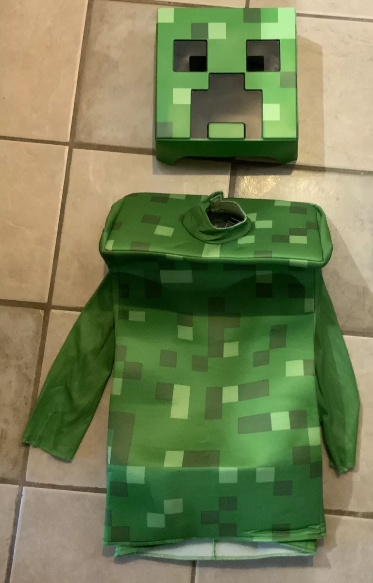 Creeper Classic Minecraft Costume, Green, Large (10-12)