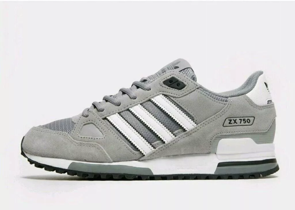 Rusteloos Pak om te zetten merknaam Adidas Originals ZX 750 Men's (UK 7 - 12) Grey Brand New In Box | eBay