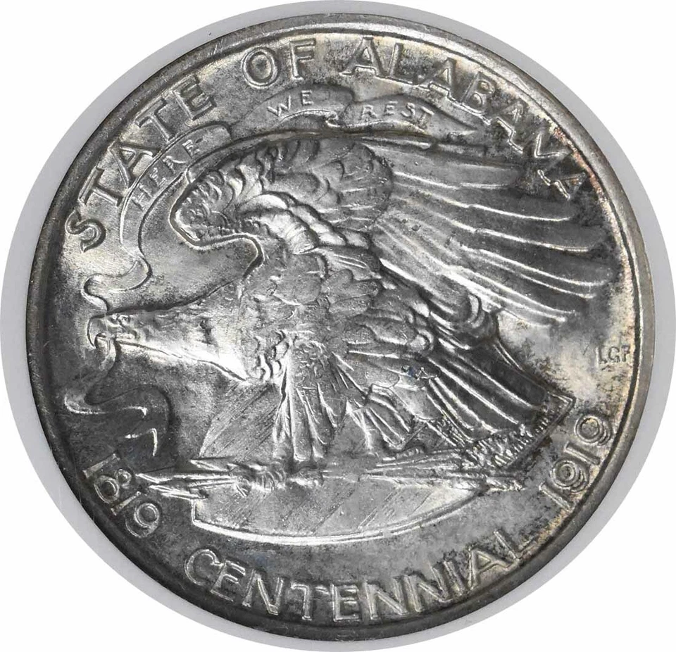 Alabama Commemorative Silver Half Dollar 1921 MS65 NGC - Image 4 of 4