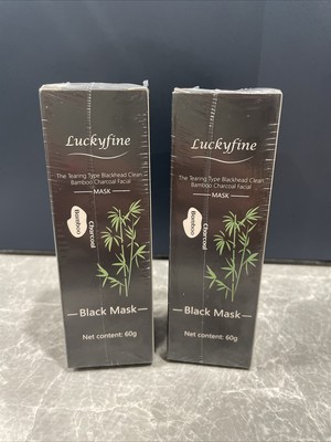 Blackhead clean bamboo charcoal facial mask lot of 2 60g each