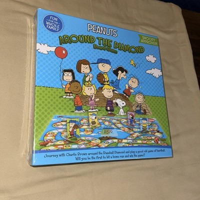 Peanuts Around The Diamond Board Game Snoopy Charlie Brown Baseball Home Run NEW