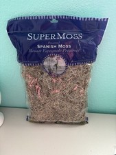Spanish Moss Dried Super Moss Natural Grey 8 Ounces 26911