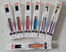 Preowned Set of 7 Prym Crochet Hooks NOS Sizes 7, C, E, G, M, Q, S