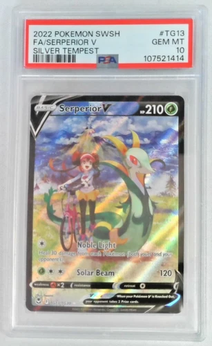 SERPERIOR V 2022 POKEMON SILVER TEMPEST TRAINER GALLERY #TG13 FA PSA 10 Q0895