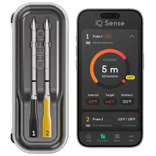 Sense [2025 Model] | Wireless Meat Thermometer | 2 Ultra-Thin Probes | WiFi U...