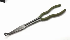 MAC Tools GREEN 11" Long Reach Gripping Pliers Hose Tubing Serrated Small Python
