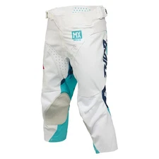 Thor 2026 Youth Launchmode Bleach White Aqua MX Pants