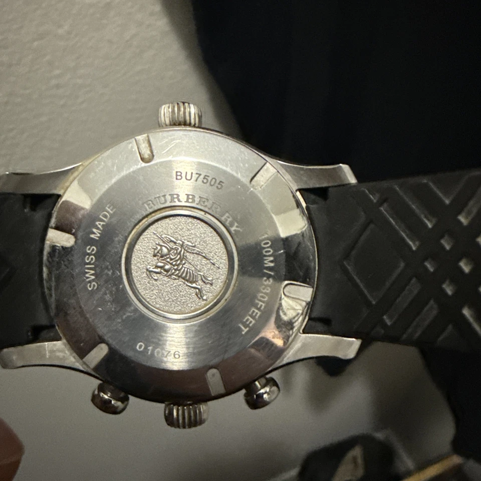 Burberry Men's Chronograph Watch South Pole Expedition Edition 7505, Black Band - Image 3 of 4