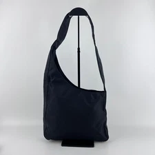 Prada Black Nylon Shoulder Bag Vintage Authentic