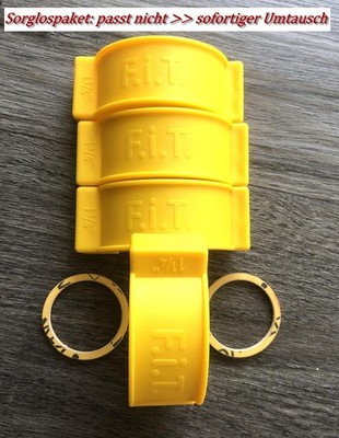 2x F.I.T. Sicherungsschelle FIT Plombierschellen 1 1/4 Zoll Gaszähler + Dichtung