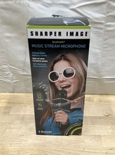 Sharper Image Bluetooth Karaoke Microphone Music Stream w/ Speaker  Echo FX