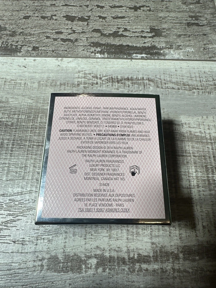 Auténtico Ralph Lauren Midnight Romance 1,7 oz 50 ml fórmula original vintage Foto 3 de 4