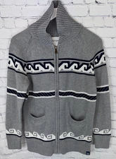 LONG WHARF CO Womens’ Santa Barbara SeaWell Cardigan Full Zip Sweater Size Small