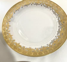 Arte Italica 24K Vetro Gold Baroque 10 1/2" Dinner Plate