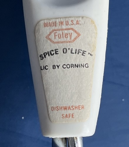 VTG SPICE O’LIFE Utencils Set Of 5 Spoon Slotted Spoon Spatula Masher Cheeser - Picture 4 of 13