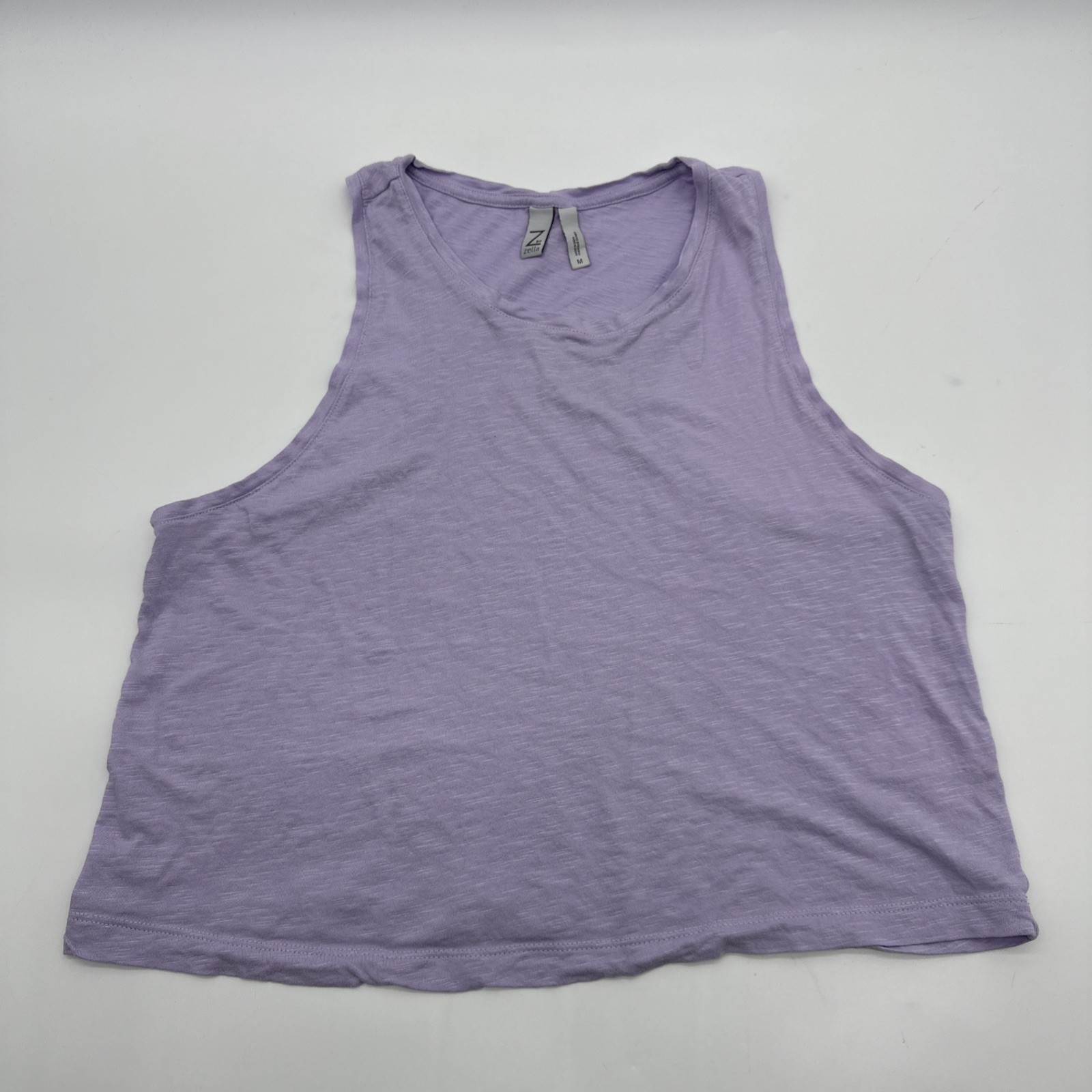 Z By Zella Tank Top Women M Purple Logo ..#29375