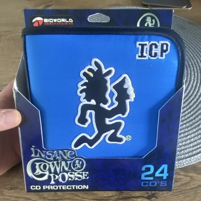 BioWorld Insane Clown Posse ICP CD Protection Case Wallet Blue Holds 24 CDs